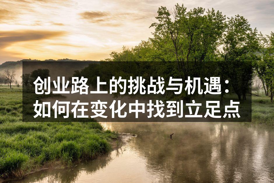 创业路上的挑战与机遇：如何在变化中找到立足点